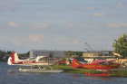 Cessna floatplane on Lake Hood