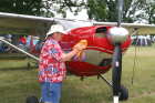 Polishing a Cessna 180