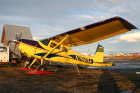 Cessna 180 on retractable skies