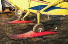 Cessna 180 wheel skies